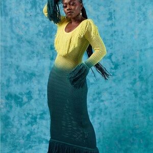 KAI collective knit fringe dress